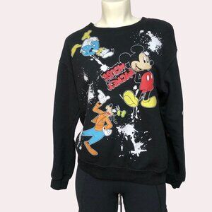 MICKEY Mouse & Walt Disney Characters Sweatshirt Size Small